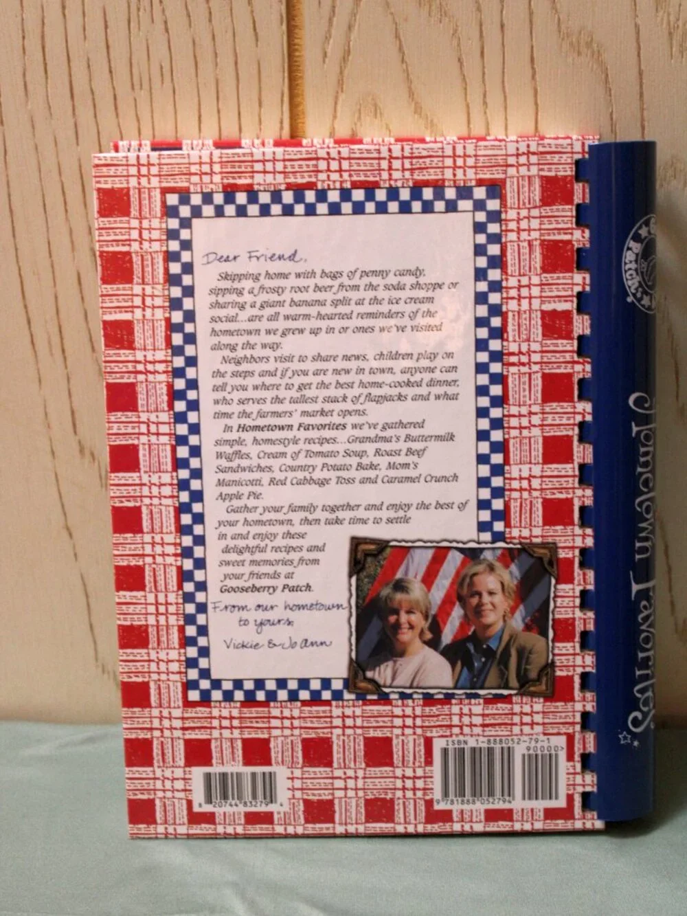 Hometown Favorites Recipe Book 2000 Copyright Date - Hardback & Spiral
